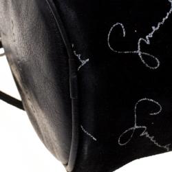 Pre Owned Givenchy Black Suede Barrel Clutch