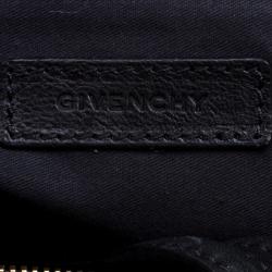 Pre Owned Givenchy Black Panther Print Patent Leather Medium Nightingale Tote