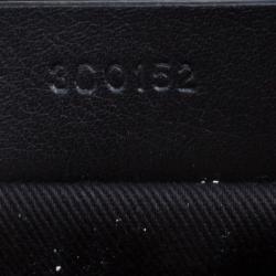 Pre Owned حقيبة جيفنشي أنتيغونا متوسطة حواف جلد نقش تمساح سوداء