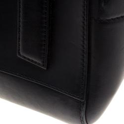 Pre Owned حقيبة جيفنشي أنتيغونا متوسطة حواف جلد نقش تمساح سوداء