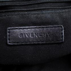 Pre Owned Givenchy Beige/Black Monogram Canvas and Leather Hobo