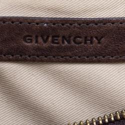 Pre Owned Givenchy Blue/Brown Monogram Canvas Hobo