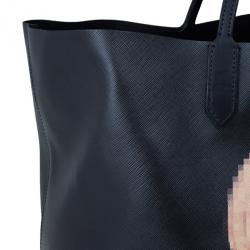 مملوكة مسبقًا Givenchy Black Canvas Madonna Print Shopper