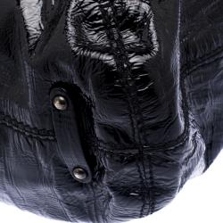 Pre Owned Givenchy Black Patent Leather Oversize Nightingale Tote