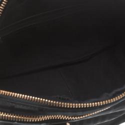 Pre Owned Givenchy Black Nylon and Leather Zip Detail Satchel