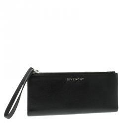 Pre Owned محفظة جيفنشي كونتيننتال باندورا جلد سوداء