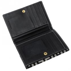 Pre Owned محفظة جيفنشي كانفاس بيج/أسود مضغوطة