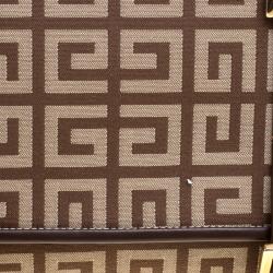 Pre Owned Givenchy Beige/Brown Canvas and Leather Shoulder Bag