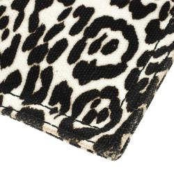 Givenchy Black/White Leopard Print Canvas Antigona Pouch