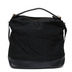 Pre Owned Givenchy Black Monogram Canvas/Leather Shoulder Bag