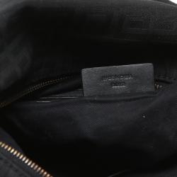 Pre Owned Givenchy Black Monogram Canvas/Leather Shoulder Bag