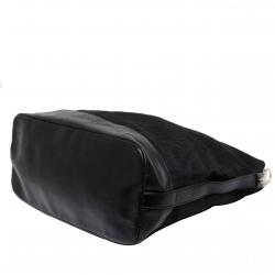 Pre Owned Givenchy Black Monogram Canvas/Leather Shoulder Bag