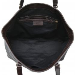 Pre Owned حقيبة يد جيفنشي شوبر جلد/ كانفاس مقوى مونوغرامي ثنائية اللون