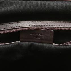 Pre Owned حقيبة يد جيفنشي شوبر جلد/ كانفاس مقوى مونوغرامي ثنائية اللون