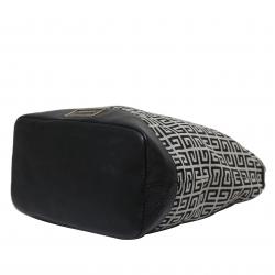 Pre Owned حقيبة كتف جيفنشي جلد/ كانفاس مونوغرامية سوداء