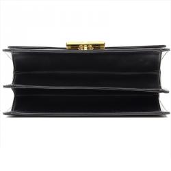 Pre Owned Givenchy Black Leather Top Handle Bag