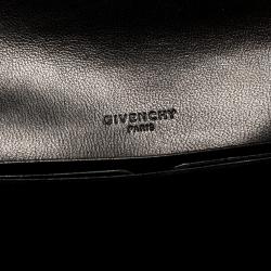 Givenchy Black Leather Pandora Long Flap Wallet