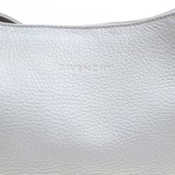 Pre Owned Givenchy White Leather Scarf Around Hobo