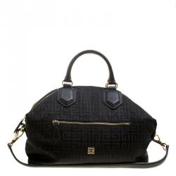 Givenchy Black Nylon Signature Top Handle Bag