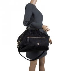Givenchy Black Nylon Signature Top Handle Bag