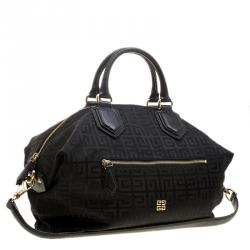 Givenchy Black Nylon Signature Top Handle Bag