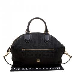 Givenchy Black Nylon Signature Top Handle Bag