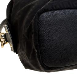 Givenchy Black Nylon Signature Top Handle Bag