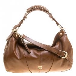 Pre Owned Givenchy Brown Leather Hobo