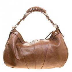 Pre Owned Givenchy Brown Leather Hobo