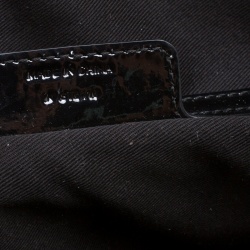 Pre Owned Givenchy Black Sequin and Patent Leather Medium Nightingale Tote