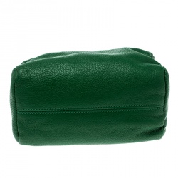 مملوكة مسبقًا Givenchy Green Leather Pandora Clutch
