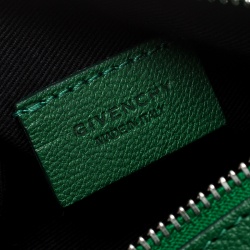 مملوكة مسبقًا Givenchy Green Leather Pandora Clutch
