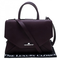 Pre Owned Givenchy Burgundy Leather Medium Obsedia Tote