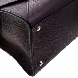 Pre Owned Givenchy Burgundy Leather Medium Obsedia Tote