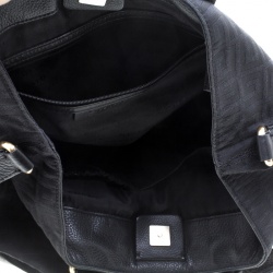 مملوكة مسبقًا حقيبة يد جيفنشي جلد وكانفاس مونوغرامية سوداء