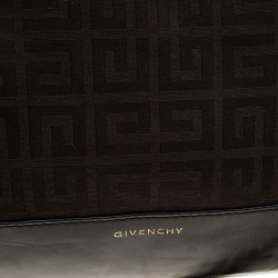Givenchy Brown Signature Canvas and Leather Convertible Tote