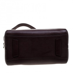Pre Owned Givenchy Burgundy Leather Small Antigona Satchel