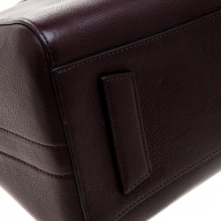 Pre Owned Givenchy Burgundy Leather Small Antigona Satchel