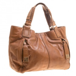 مملوكة مسبقًا حقيبة يد جيفنشي جلد بنية