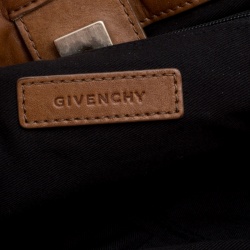 مملوكة مسبقًا حقيبة يد جيفنشي جلد بنية