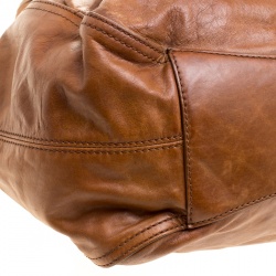 مملوكة مسبقًا حقيبة يد جيفنشي جلد بنية