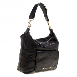 Pre Owned Givenchy Black Leather Hobo
