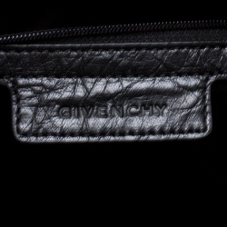 Pre Owned Givenchy Black Leather Hobo