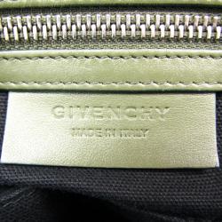 Pre Owned Givenchy Olive Green Printed Canvas Pandora Bag