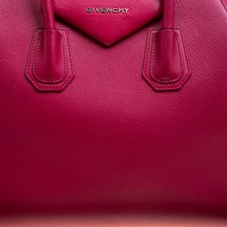 Pre Owned Givenchy Magenta Leather Medium Antigona Satchel