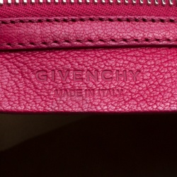 Pre Owned Givenchy Magenta Leather Medium Antigona Satchel