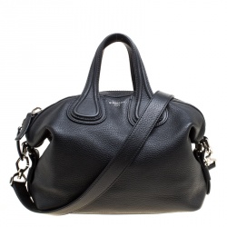 Givenchy Black Leather Small Nightingale Top Handle Bag
