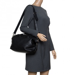 Givenchy Black Leather Small Nightingale Top Handle Bag