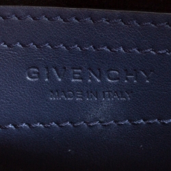 Givenchy Navy Blue Leather Mini Infinity Saddle Bag