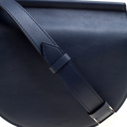 Givenchy Navy Blue Leather Mini Infinity Saddle Bag